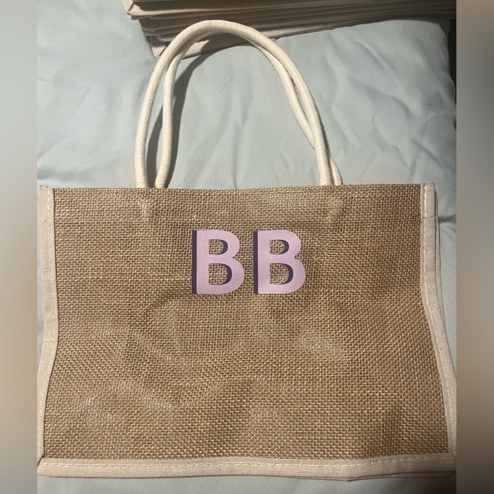 Tan and Cream Women's Tote Bag